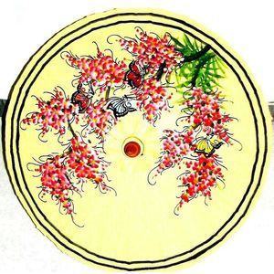 RARE Hand Painted Parasol 1 Of A Kind